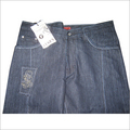 Non Denim Jeans - Cotton Blend, Multiple Sizes, Dark Blue | Button/zip Closure, Five Pockets, Comfortable Fit, Stylish Design