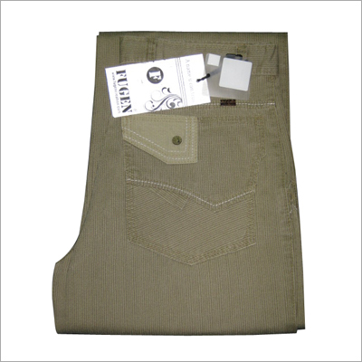 Cotton Casual Trousers - Cotton, Varied Waist Size, Beige | Comfortable Fit, Stylish Design, Durable Fabric, Customizable Options