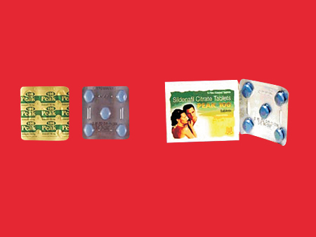 SILDENAFIL 100 MG TABLETS a PEAK 1 X 5 TABS