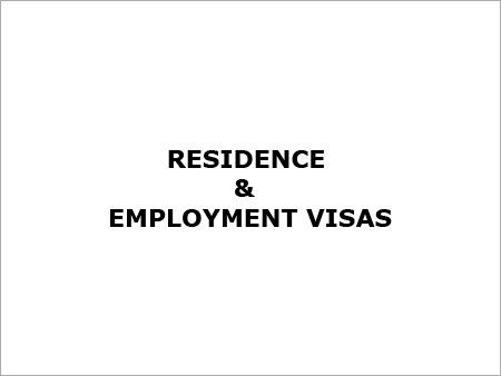 Residence & Employment Visas (Except for Offshore)