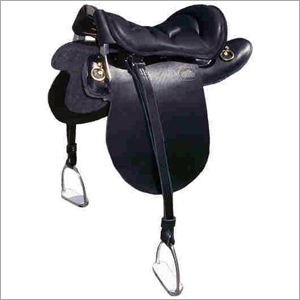 Horse Saddle - Leather, 70x50x30 cm, Black | Comfortable, Durable, Lightweight, Long-lasting, Stylish for Equestrian Sports