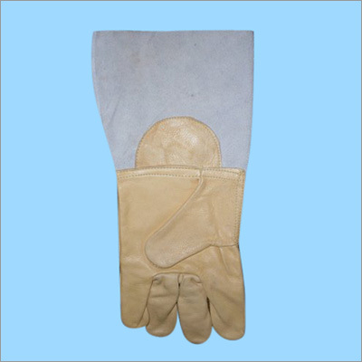 Camel Full Grain Welding Leather Gloves