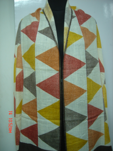 Silk Cashmere Printed Stole