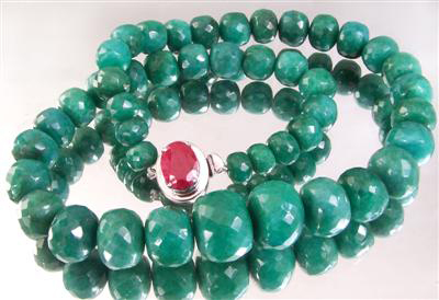 Natural Emerald Beads Necklace