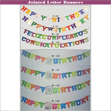 Jointed Letter Banners