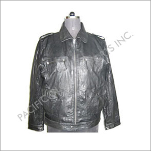 Black leather jacket