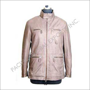 leather hood jacket