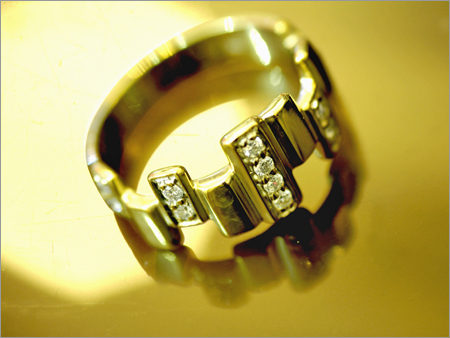 Diamond Studded Gold Rings