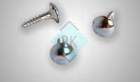 Silver Brass Mirror Cap Screw