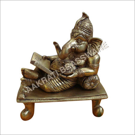 Eco-Friendly Lord Ganesha Statue Made In Brass Metal