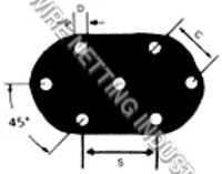 Staggered Centers Pattern Perforated Sheet