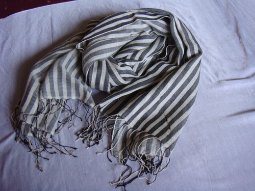 Silk Wool Stripe Stoles By KASHMIR WEAVE