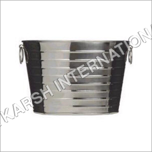 Ice Bucket - Aluminum & Steel, 24" & 30", Silver | Polished Finish, Handles, Ice Chilling