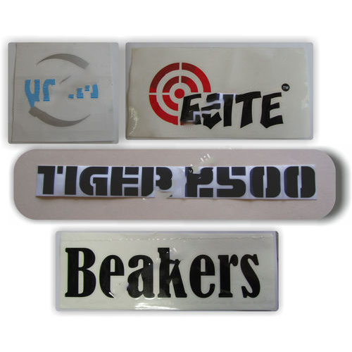 Transfer Labels - Color: Cream And Red