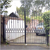 Gate - Wrought Iron 1.8m x 3.6m Black Powder Coat, Secure Access, Durable Design, Weather Resistant, Stylish Appearance