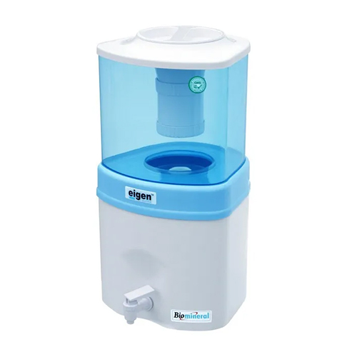 Eigen Mineral Water Pot - Plastic Material, Cabinet Type Installation | 10-22 Liter Storage Capacity, 3.75 kg Weight, Utilizes Tap Water