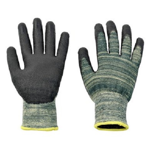 Green Cut Resistant Hand Gloves