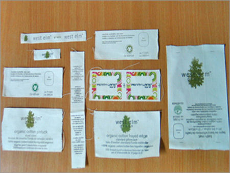 Cotton tape Printed labels