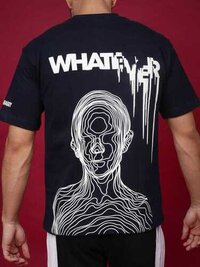 Puff Printing - 100% Cotton, Available Sizes Xs-xxl, Colors Black, White, Navy Blue, Moisture-absorbing, Customizable Designs, Short & Long Sleeve
