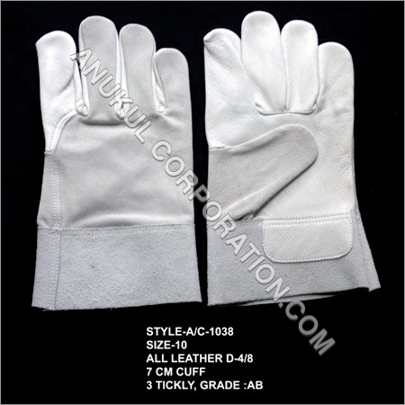 Industrial Leather Hand Gloves