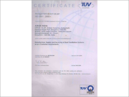 ISO Certificate