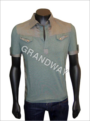 Readymade Garments - Cotton Blend, M-XXL, Green | Polo Collar, Stylish Design, Comfortable Fit, Durable Material, Versatile Style, Easy Care