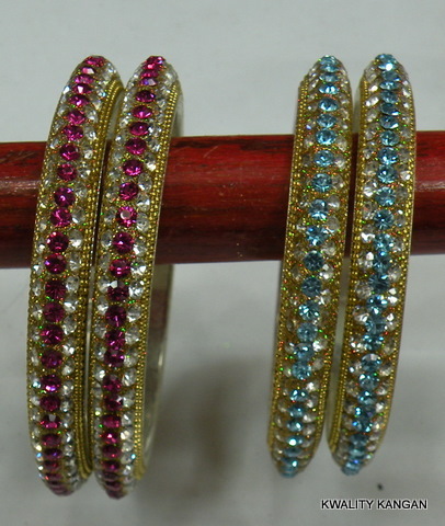 Rhinestone Lac Bangles