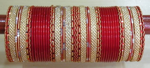 Metallic Bangles Set