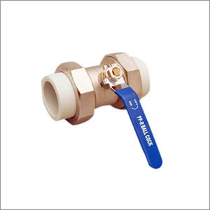 PPR Double Union Ball Cork Brass