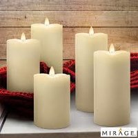 Wax Candles - Wax, 3 X 4 Inches, Ivory - 150 Hour Battery Life, Flickering Led Flame, Unscented