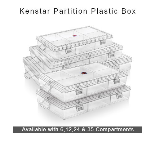 Rectangle Partition Plastic Box
