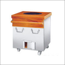 S/S Square Tandoor with Wooden Top