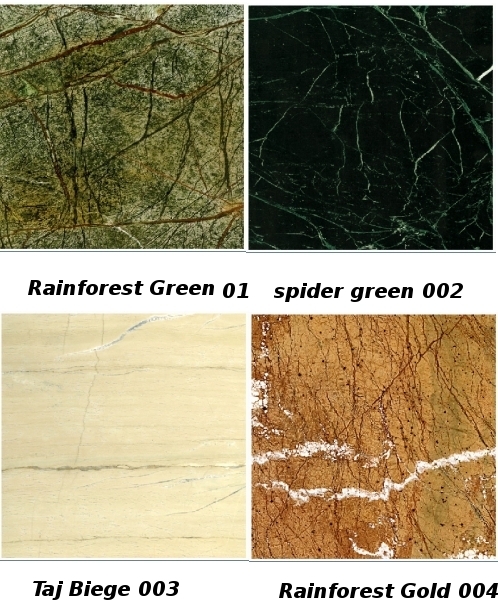 Rainforest & Spider Green Marble Rainforest Gold