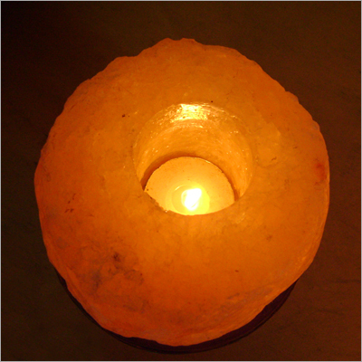 Full T-Light - Himalayan Salt 8cm Round Orange, Tea Light | Aromatic, Air Purifying, Soothing, Relaxing