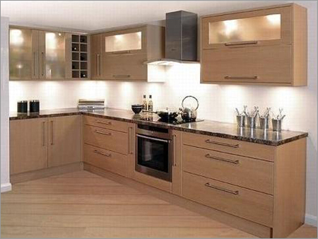 L Shaped Modular Kitchen