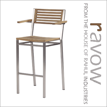 Stainless Steel Chair Half Arm