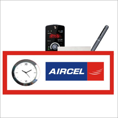 Pen Stand With Clock