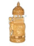 Wooden Ambari elephant hoda shikar carved