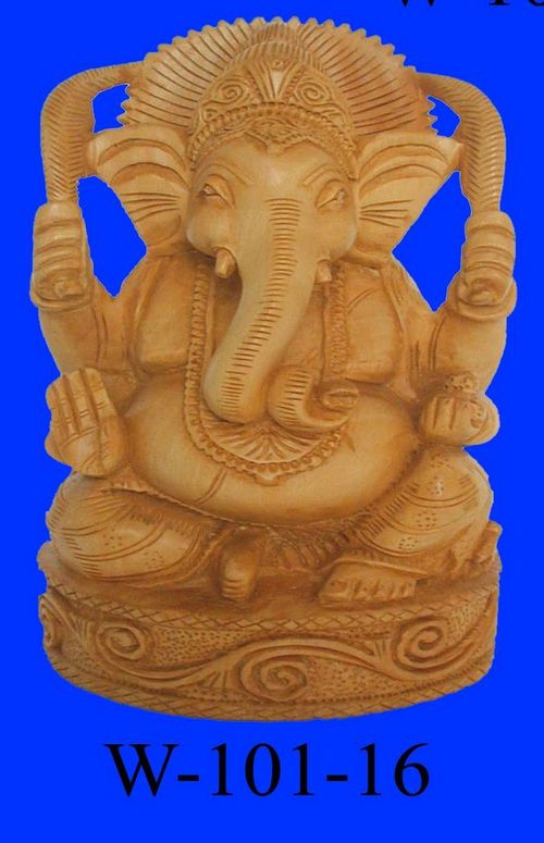 Wooden Ganesh ( Ganpati Statue )