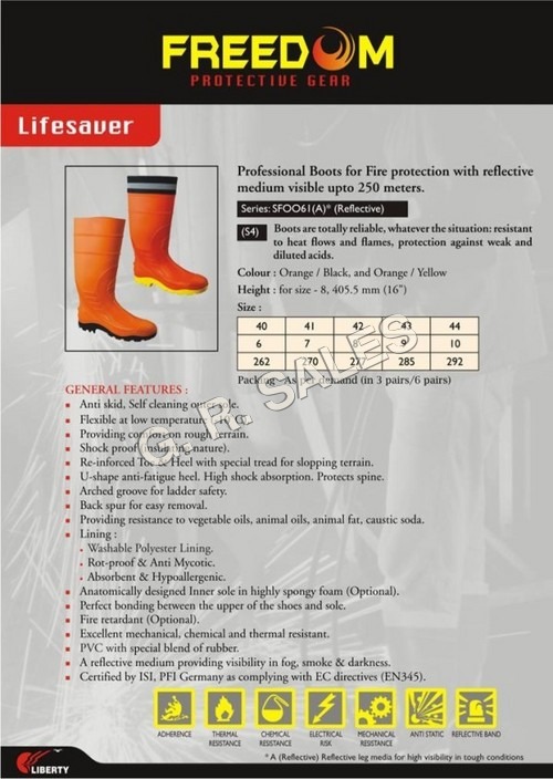Orange Lifesaver Gumboots