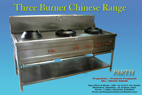Three Burner Chinese Range