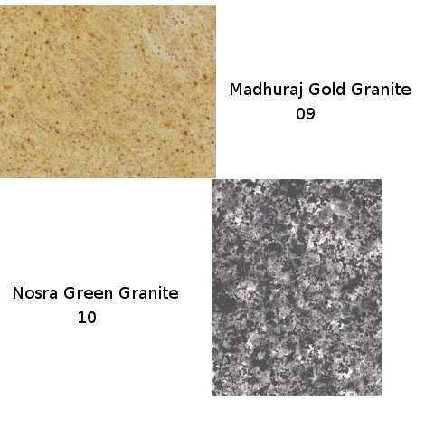 Madhuraj Gold Granite, Nosra Green Granite