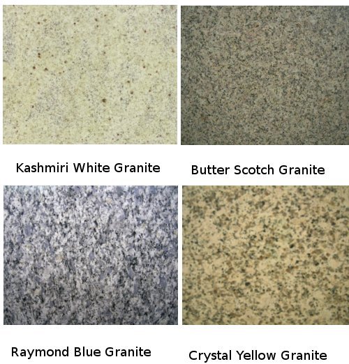 Kashmire White, Butter Scotch, Raymond Blue