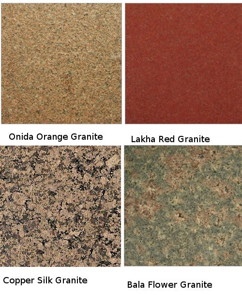 Onida Orange, Lakha Red, Copper Silk, Bala Flower