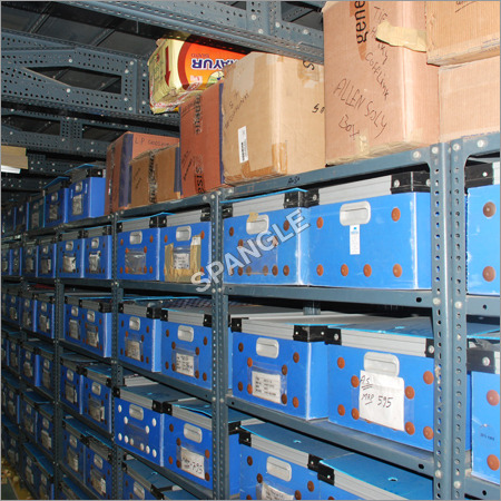 Metal Slotted Angle Rack By SPANGLE STEEL PRODUCTS
