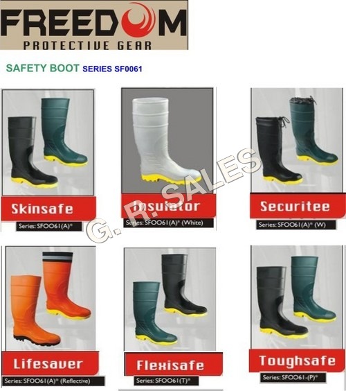 Black Safety Gum Boots