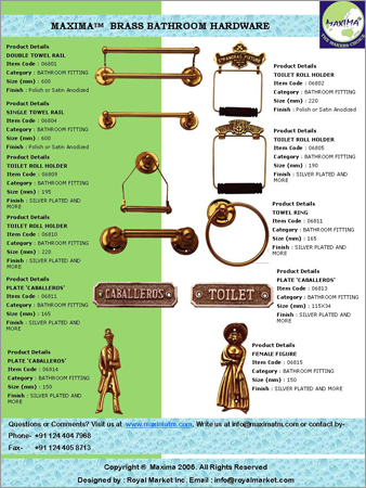 Brass Bathroom Hardware