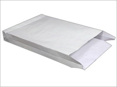 White Cloth Lined Envelope