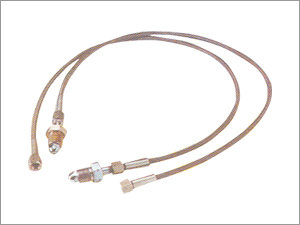 Pigtails - PTFE Tubing with S.S. Braiding, Designed Connectors for Gas Cylinder & Manifold Systems | Durable Design, Flexible Tubing, Leak-Proof