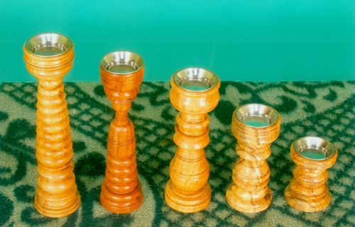 Wooden Candle Holders
